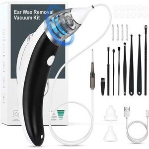 5 Levels Strong Suction Ear Wax Remover, USB Charge Ear Wax Vacuum